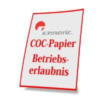 Anforderung Zweitschrift Betriebserlaubnis/COC-Papier...