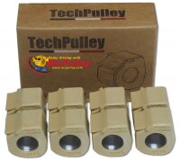 Dr. Pulley / TechPulley Gleitrollen 20x15 cm, 6 Stück